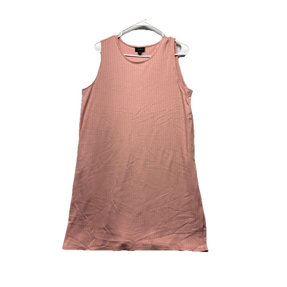 J Jill Wearever Collection Womens Size M Tunic Tank Top Pink Side Slit Ribbed